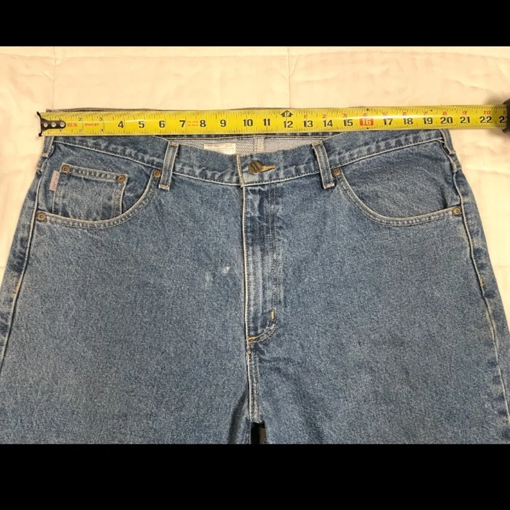 Vintage Carhartt Work Jeans Mens 40x30 Relaxed Fit B17 DST Thrashed Distressed